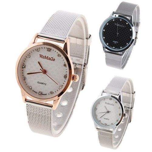 Gold watch Full stainless steel woman fashion dress watches luxury rhinestone quartz watch best quality hour relogio feminino