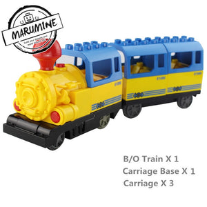 Marumine Battery Operated Duplo Train Toys Building l Toy Gift Electric Train for Kids