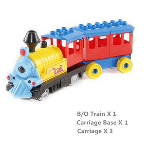 Marumine Battery Operated Duplo Train Toys Building l Toy Gift Electric Train for Kids