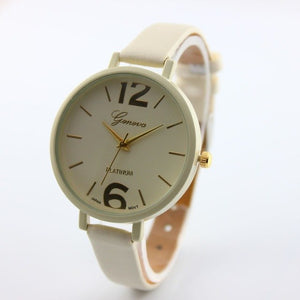 Best Mens Watches Women Geneva Fashion Luxury Quartz Watch Men Faux Leather Wrist Watch Women's Dress Hours Relogio Feminino #N