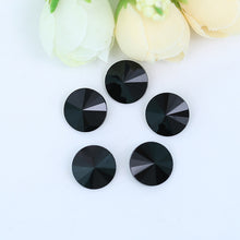 Load image into Gallery viewer, 300pcs 8mm/10mm/12mm/14mm/16mm/18mm Glass Crystal Rivoli Fancy Stone All  Colors Pointed Back Round  Stones Diy jwelery Findings