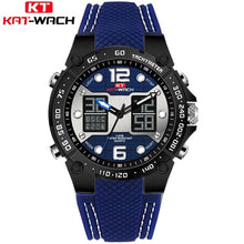 Load image into Gallery viewer, KAT-WACH male clock man watch Dual Display Digital Sports Wristwatch Military Fashion Stopwatch best selling 2018 products