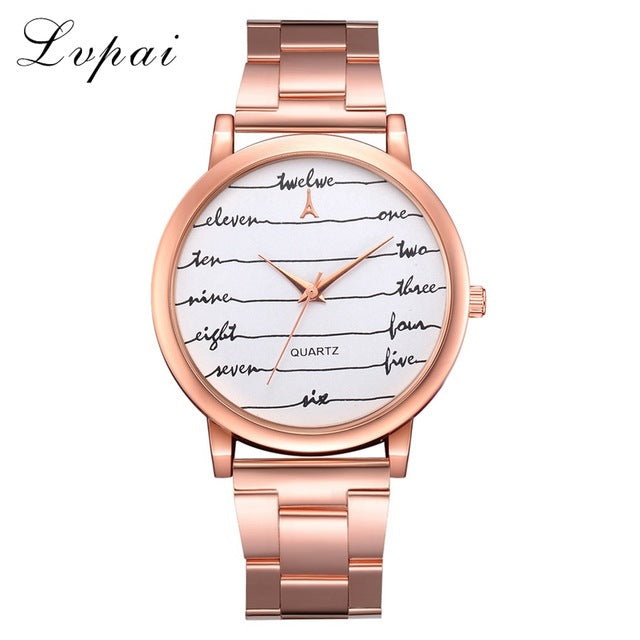 Lvpai 2018 Best Sell Women Watches Fashion Classic Horse Luxury Stainless Steel Analog Quartz WristWatches relogio feminino
