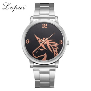 Lvpai 2018 Best Sell Women Watches Fashion Classic Horse Luxury Stainless Steel Analog Quartz WristWatches relogio feminino