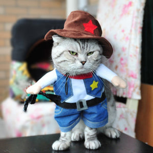 Funny Cat Clothes Pirate Suit Clothes For Cat Costume