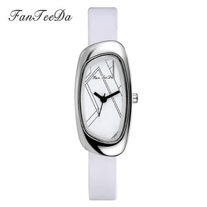 Watch For Women Wrist Watch Best Females Quartz-Watches Simple White Dial Ladies Girl Clock