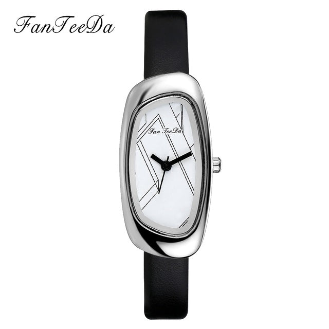 Watch For Women Wrist Watch Best Females Quartz-Watches Simple White Dial Ladies Girl Clock
