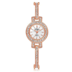 Lvpai brand Fashion Ladies women Unisex Stainless Steel Rhinestone Quartz wrist watch Dress clock the best gift  #121