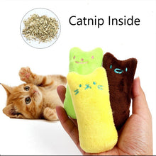 Load image into Gallery viewer, Teeth Grinding Catnip Toys Funny Interactive Plush Cat Toy Pet Kitten Chewing Toy  Claws Thumb Bite Cat mint For Cats Cat Supply