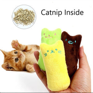 Teeth Grinding Catnip Toys Funny Interactive Plush Cat Toy Pet Kitten Chewing Toy  Claws Thumb Bite Cat mint For Cats Cat Supply