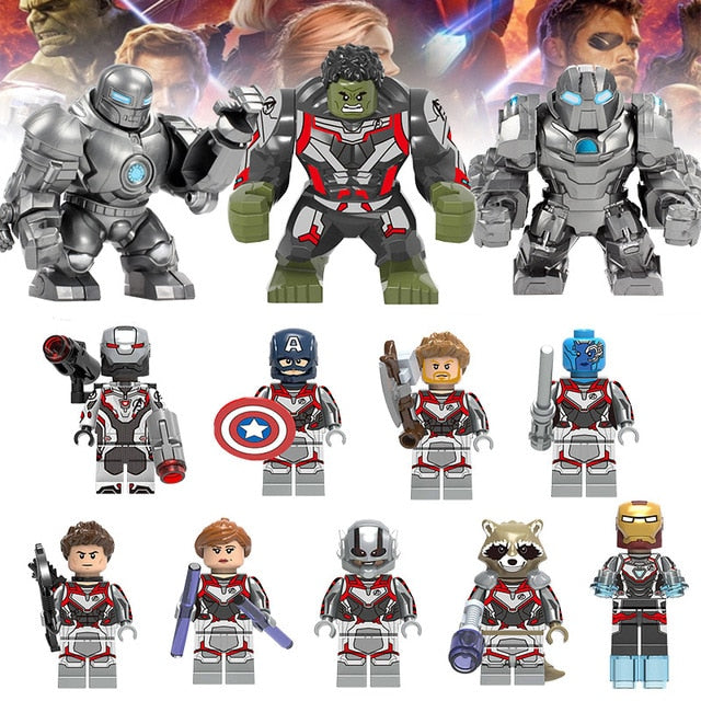 40Pcs/lot Super Heroes Building Blocks lEGOED Marvel Avengers 4 Infinity War Machine figures Iron Man