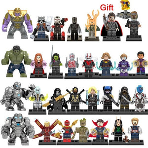 40Pcs/lot Super Heroes Building Blocks lEGOED Marvel Avengers 4 Infinity War Machine figures Iron Man
