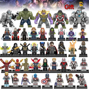 40Pcs/lot Super Heroes Building Blocks lEGOED Marvel Avengers 4 Infinity War Machine figures Iron Man