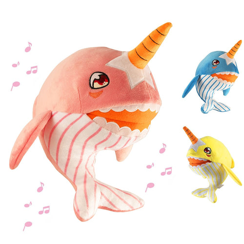 35cm Baby Shark Singing Plush Doll whole family Shark Doo Doo English Song Gift for Kids Girls